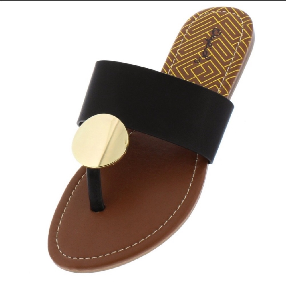 Disc Thong Sandals Black - Picture 2 of 4